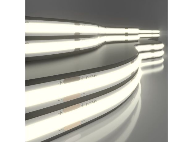 Лента светодиодная 480Led 14W IP20 4200K дневной белый, 5м COB 24V 480Led 14W IP20