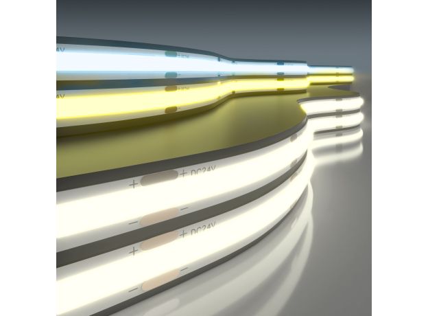 Лента светодиодная 576Led 13W IP20 MIX 3300/6500 теплый белый/холодный белый, 5м COB 24V 576Led 13W IP20