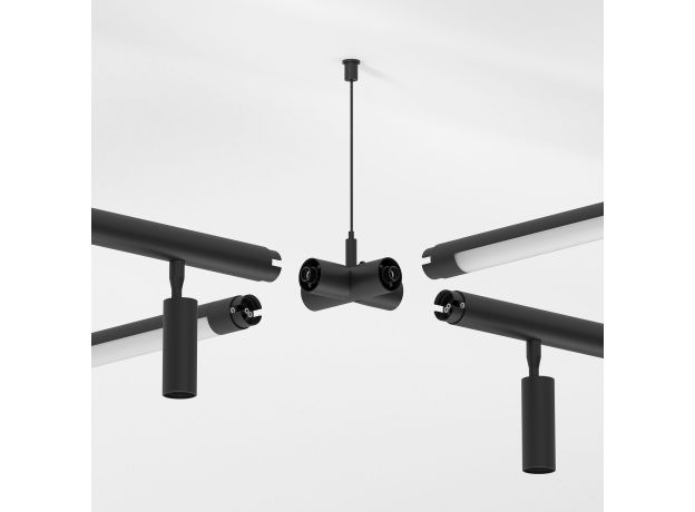 Module System Набор подвеса Х-образный с питанием (черный) 85190/00
