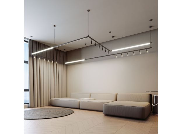 Module System Набор подвеса угловой без питания (черный) 85188/00