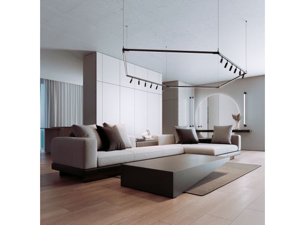 Module System Набор подвеса угловой с питанием (черный) 85187/00