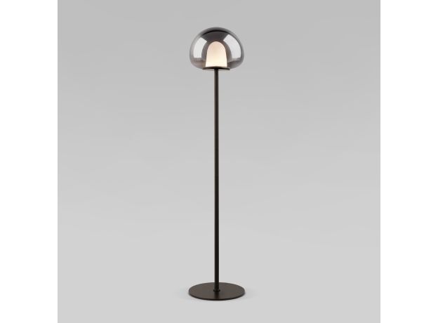 Напольный светодиодный светильник со стеклянным плафоном 90327/1 черный
