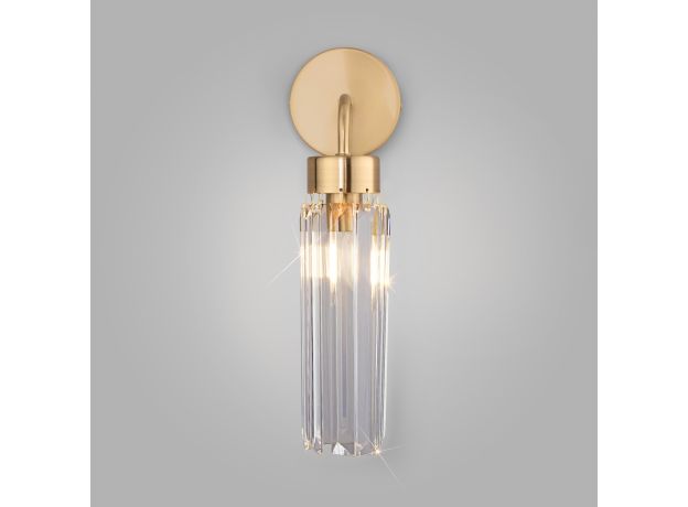Настенный светильник с хрусталем 60163/1 латунь