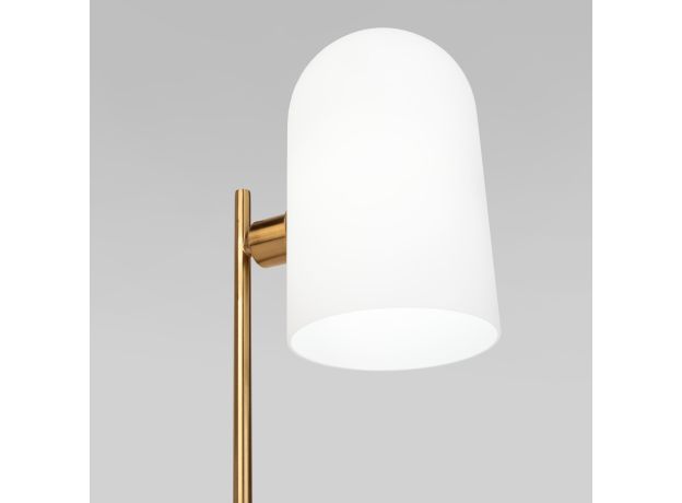 Настольный светильник со стеклянным плафоном 01164/1 латунь