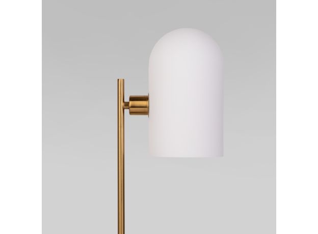 Настольный светильник со стеклянным плафоном 01164/1 латунь