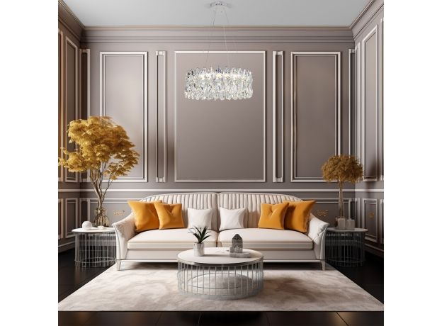 Подвесная люстра с хрусталем 90371/1 Strotskis