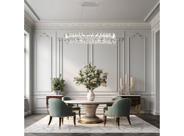 Подвесная люстра с хрусталем 90372/1 Strotskis