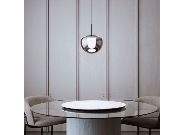 Подвесной светильник со стеклянным плафоном 90325/1 черный