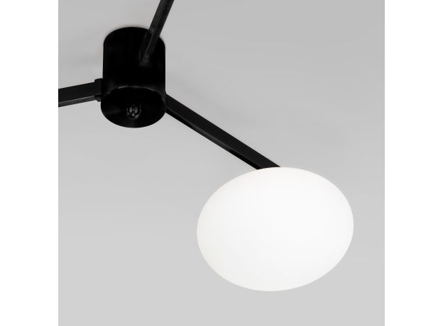 Потолочный светильник со стеклянными плафонами 70220/3 черный