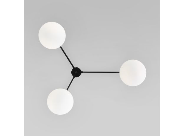 Потолочный светильник со стеклянными плафонами 70220/3 черный