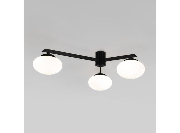 Потолочный светильник со стеклянными плафонами 70220/3 черный