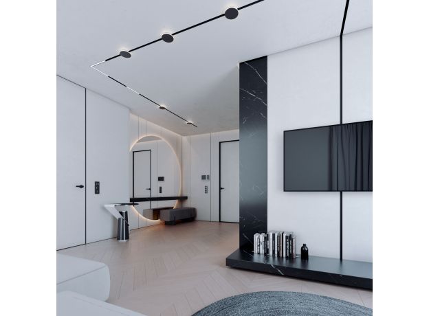 Slim Magnetic Трековый светильник 4W 4000K Cally (черный ) 85172/01