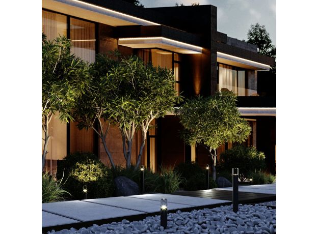 Светильник садово-парковый светодиодный Hidden черный 35166/F черный