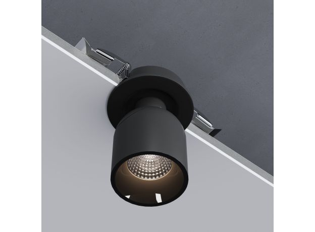 Светильник встраиваемый поворотный светодиодный Spot 7W 4000K черный 25093/LED