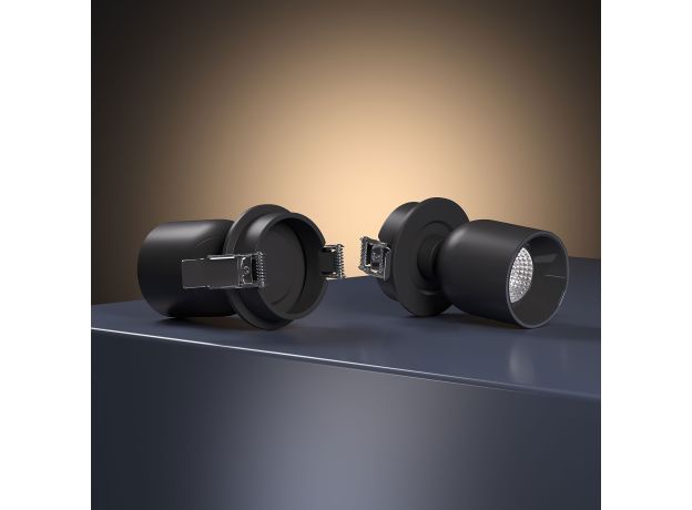 Светильник встраиваемый поворотный светодиодный Spot 7W 4000K черный 25093/LED