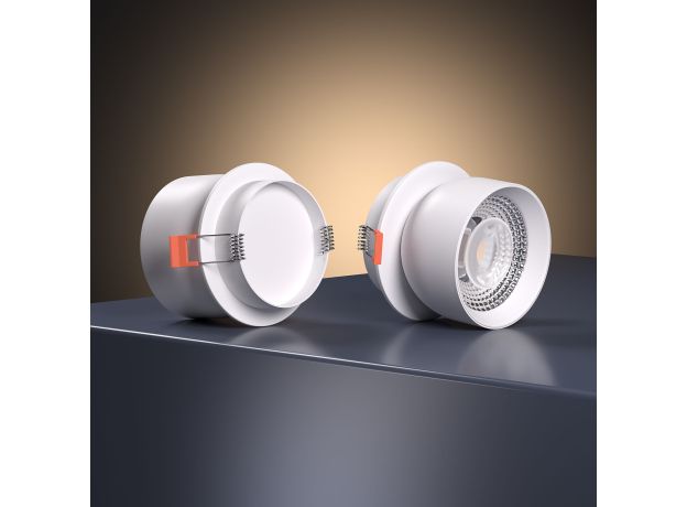 Светильник встраиваемый поворотный светодиодный Uno 8W 4000K белый 25092/LED