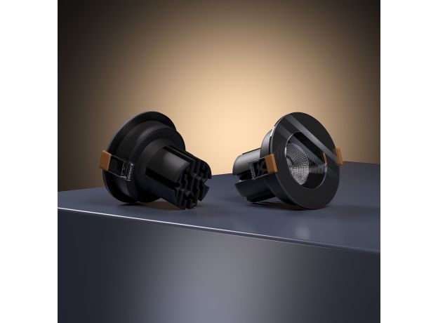 Светильник встраиваемый светодиодный Artis 7W 3000 черный 25096/LED