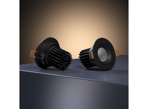 Светильник встраиваемый светодиодный Even черный 25094/LED