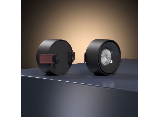 Светильник встраиваемый светодиодный Glam черный 25095/LED