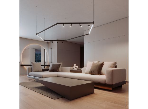 Module System Трековый светильник 18W 3000K (черный) 85177/01