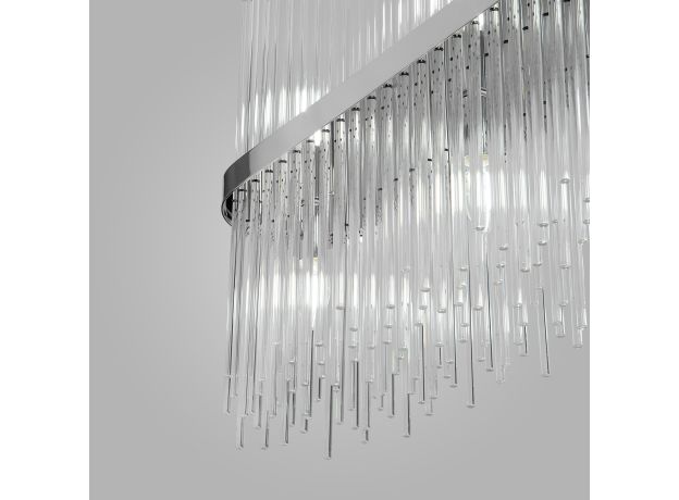 Умная подвесная люстра со стеклянным рассеивателем 485/10