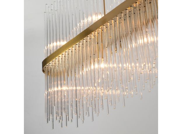 Умная подвесная люстра со стеклянным рассеивателем 486/10