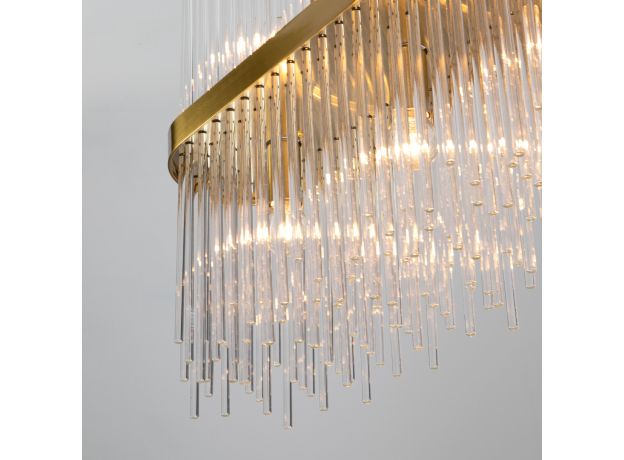 Умная подвесная люстра со стеклянным рассеивателем 486/8