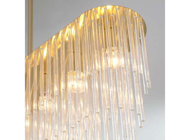 Умная подвесная люстра со стеклянным рассеивателем 488/10