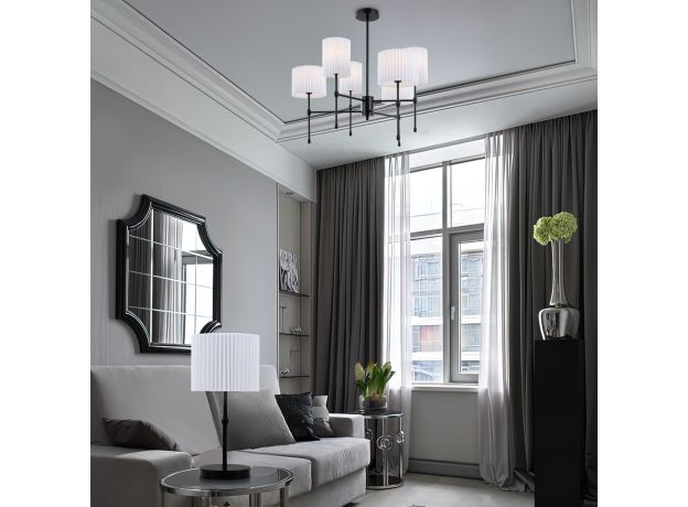 Умный потолочный светильник 60162/6 черный