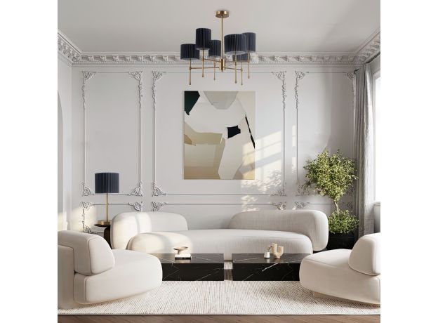 Умный потолочный светильник 60162/6 латунь