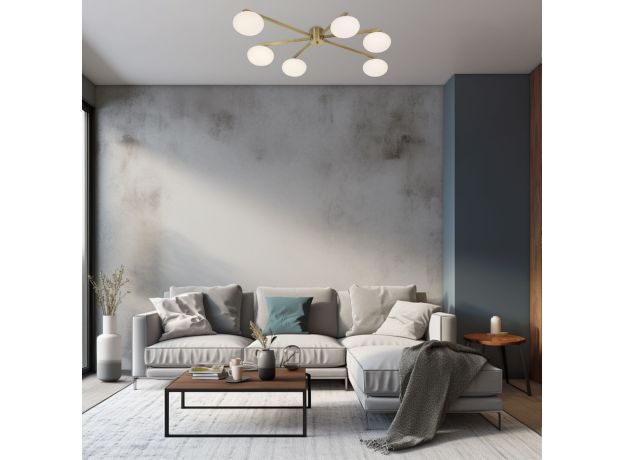 Умный потолочный светильник 70220/6 латунь Smart