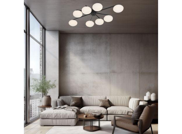 Умный потолочный светильник 70220/8 черный Smart