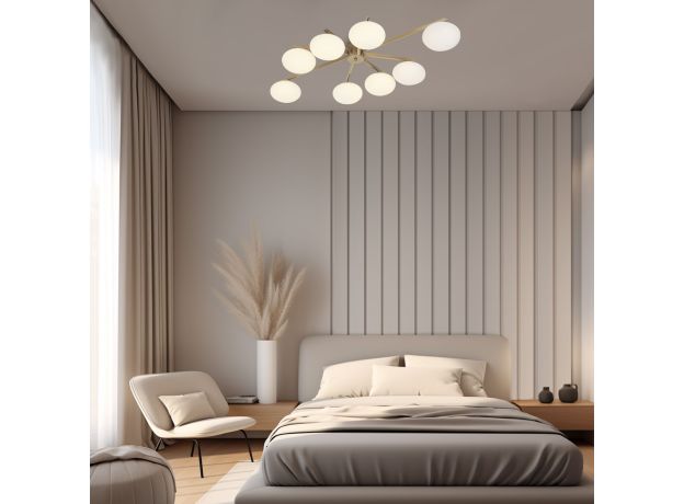 Умный потолочный светильник 70220/8 латунь Smart