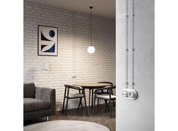 Изоляторы 100 шт белый матовый Vintage W6433401