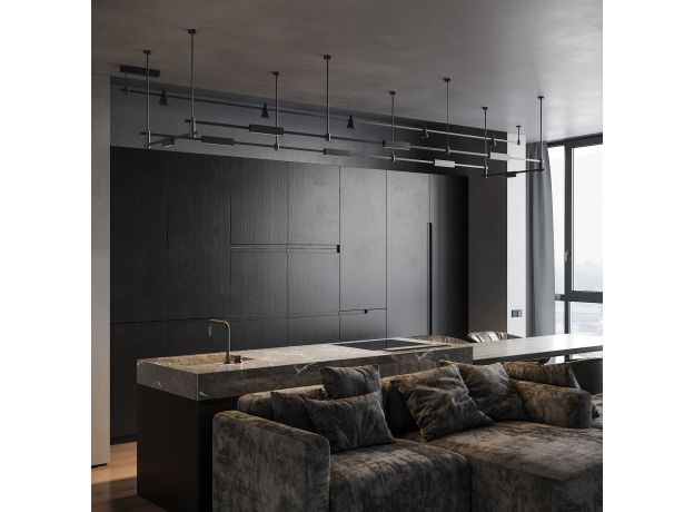 Esthetic Magnetic Трековый светильник 6W 3000K (чёрный) 85120/01