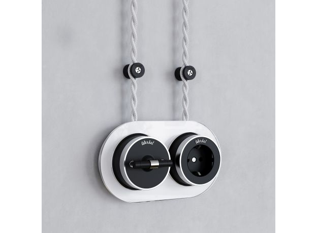 Изоляторы 100 шт черный матовый Vintage W6433408