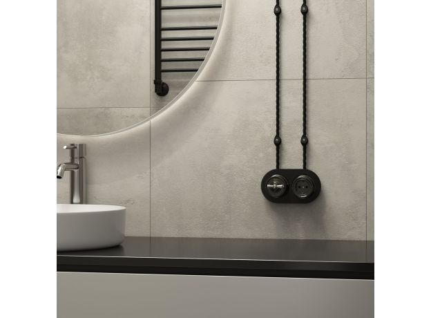 Изоляторы 100 шт черный матовый Vintage W6433408