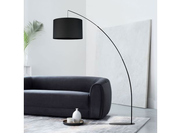 Напольный светильник с тканевым абажуром 5485 Moby Black