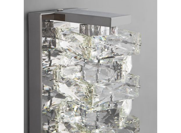 Настенный светильник с хрусталем 40259 LED хром