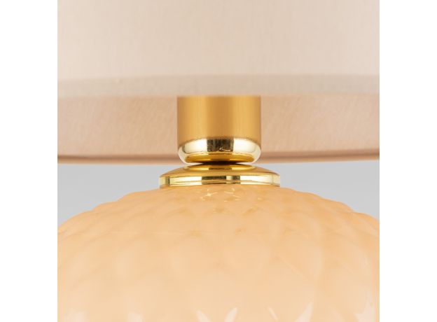 Настольный светильник с тканевым абажуром 5591 Santana Ecru