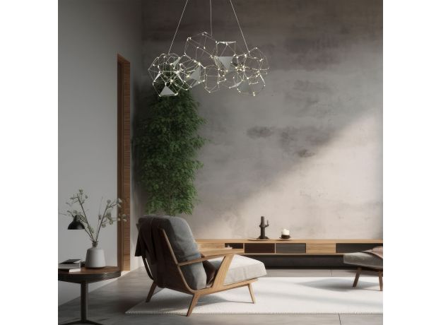 Подвесной светильник 90369/12 черный жемчуг