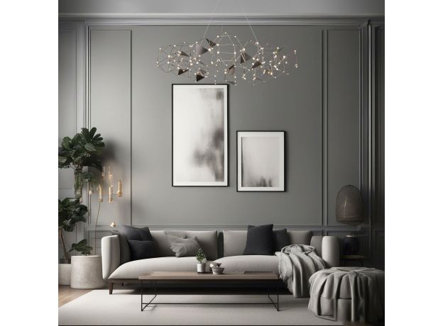 Подвесной светильник 90369/15 черный жемчуг