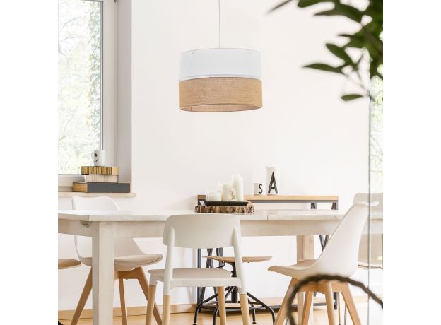 Подвесной светильник с тканевым рассеивателем 6573 Linobianco