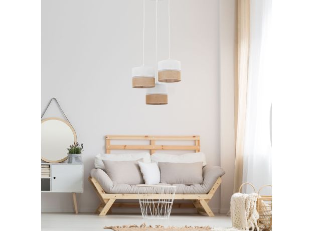 Подвесной светильник с тканевыми абажурами 6575 Linobianco