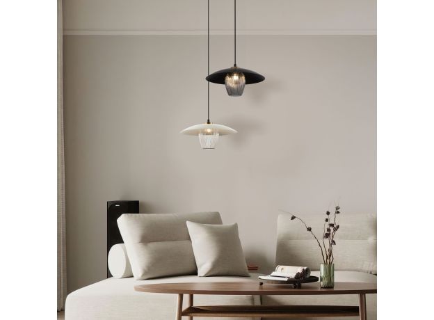 Подвесной светильник 50259/1 черный/дымчатый