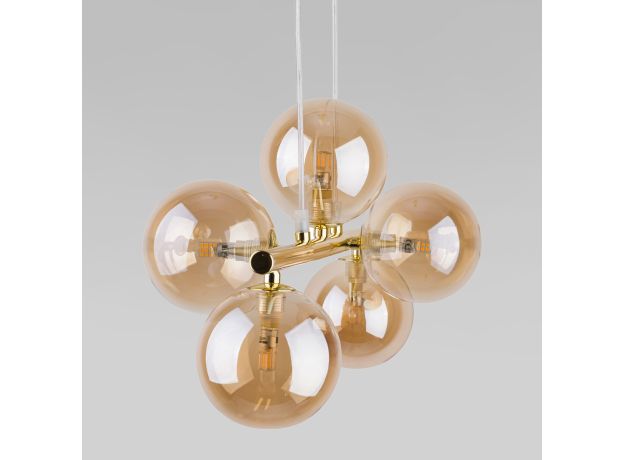 Подвесной светильник со стеклянными плафонами 4549 Estera Gold