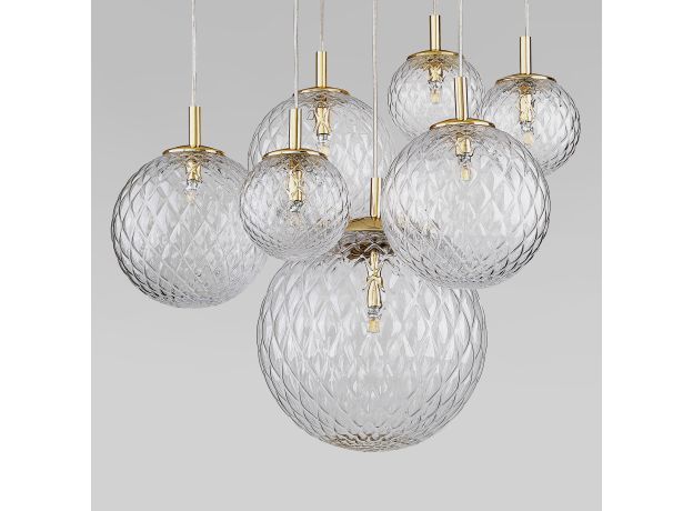 Подвесной светильник со стеклянными плафонами 4608 Cadix Gold