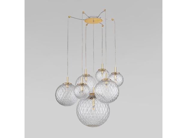 Подвесной светильник со стеклянными плафонами 4608 Cadix Gold