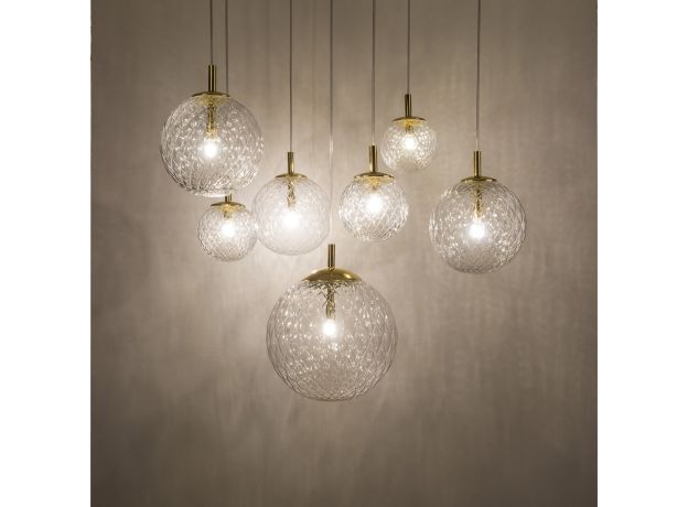 Подвесной светильник со стеклянными плафонами 4608 Cadix Gold