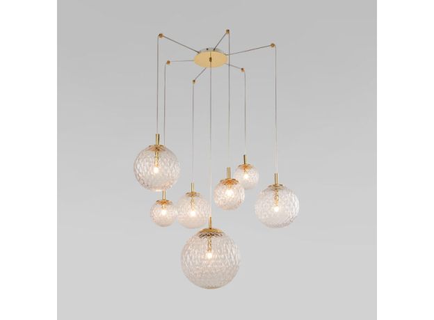 Подвесной светильник со стеклянными плафонами 4608 Cadix Gold